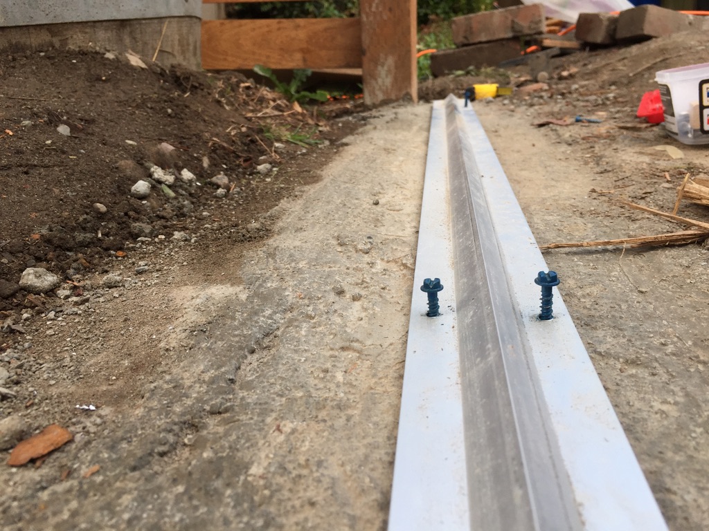 drill and put concrete anchors